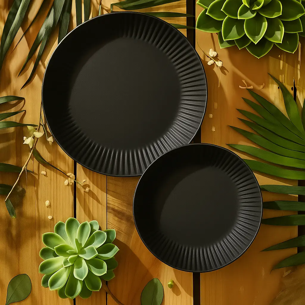 Дълбока чиния Cottage Black 20 см LUMINARC Platera