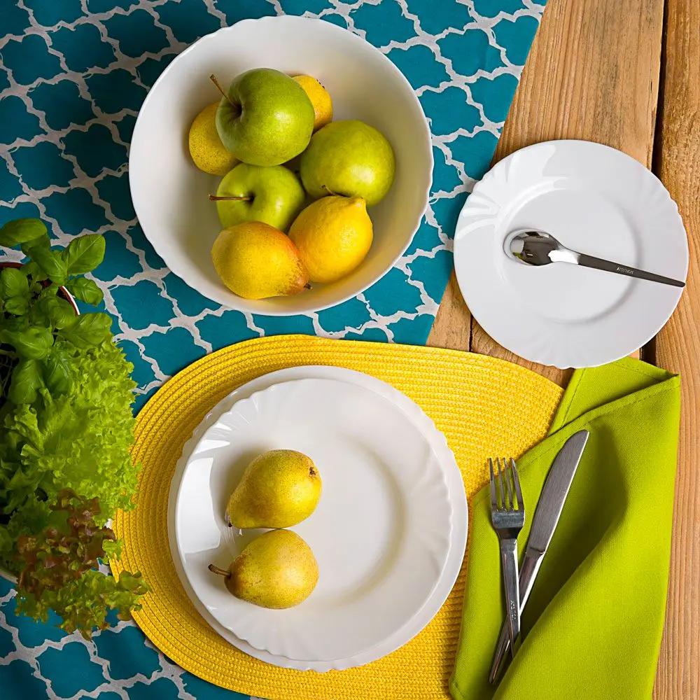 Сервиз за хранене Cadix – 19 части, бял аркопал Luminarc