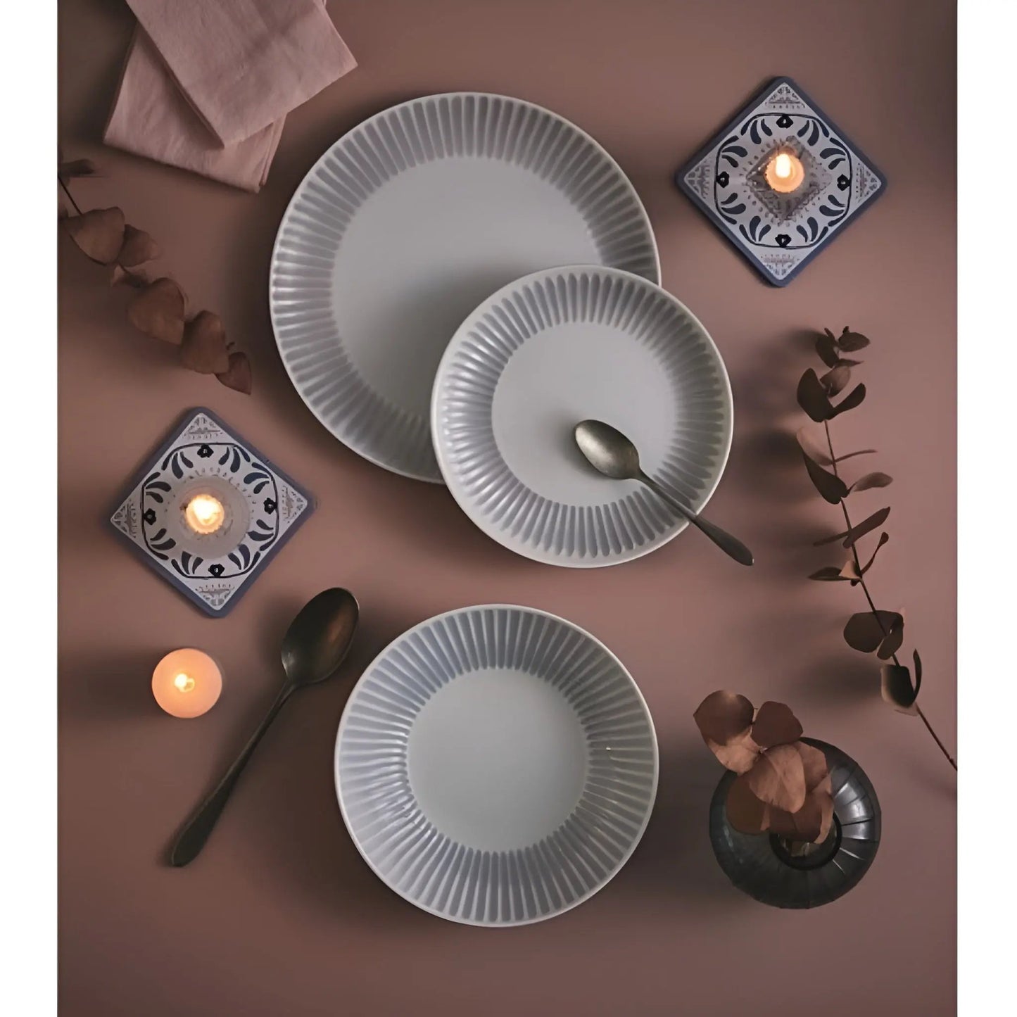 Сервиз за хранене Cottage Granit – 18 части, аркопал Luminarc