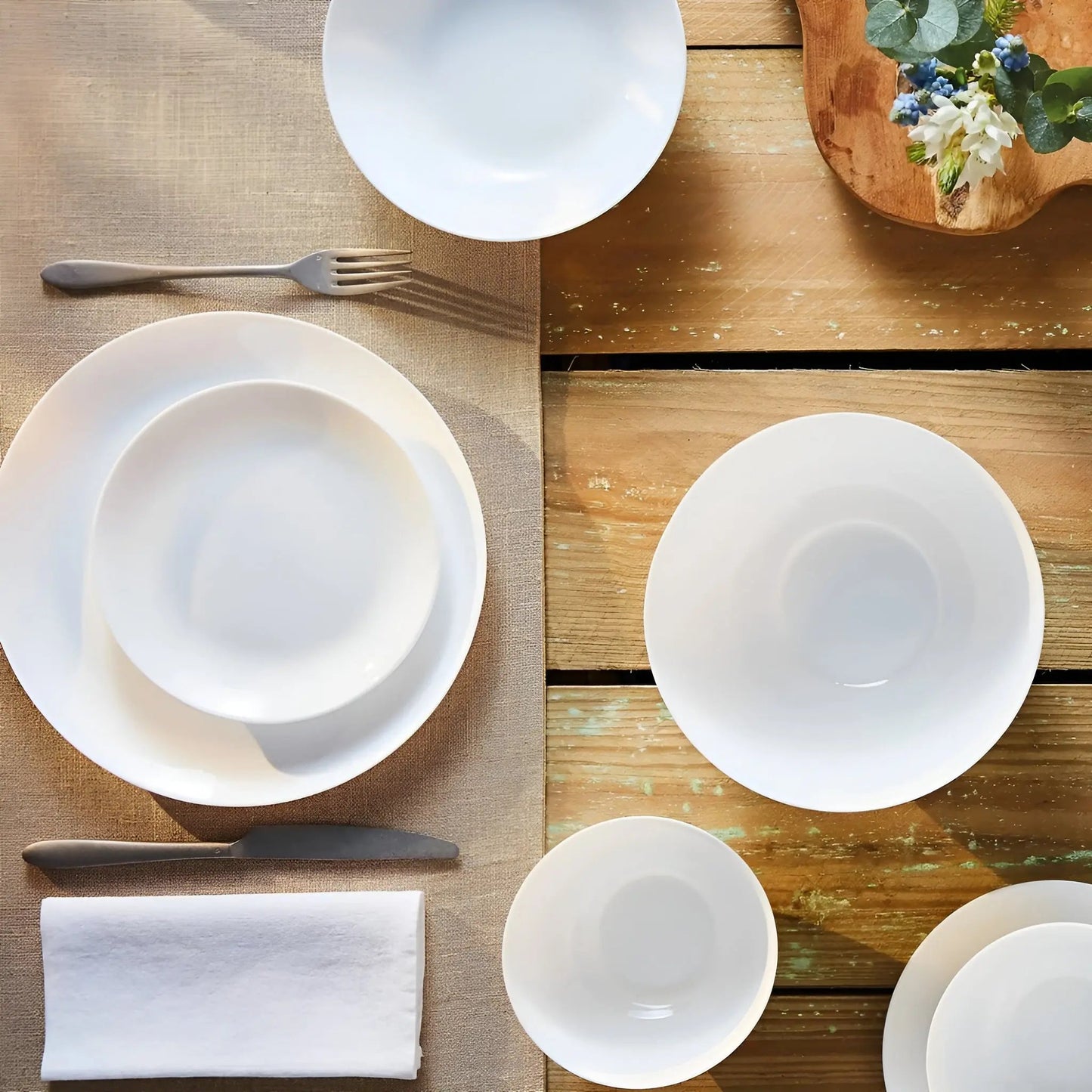 Сервиз за хранене Luminarc Diwali White – 19 части Luminarc