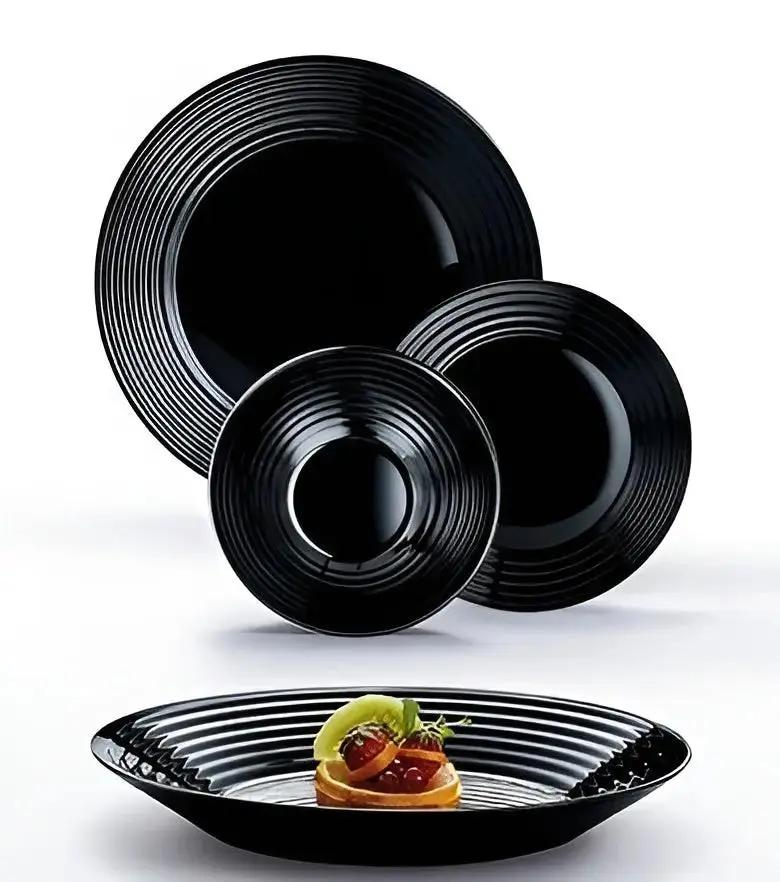 Сервиз за хранене Harena Black – 19 части, аркопал Luminarc