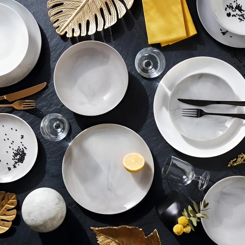 Сервиз за хранене Diwali Marbre – 18 части, аркопал Luminarc