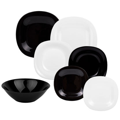 Сервиз за хранене Carine Black & White – 19 части, аркопал