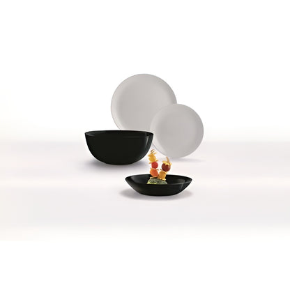 Сервиз за хранене Diwali Black & Granit – 19 части, аркопал