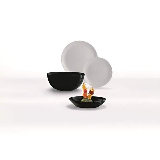 Сервиз за хранене Diwali Black & Granit – 19 части, аркопал