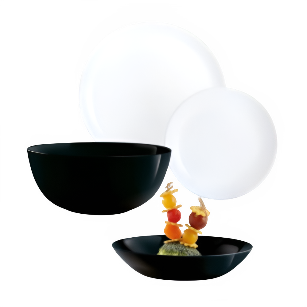 Сервиз за хранене Diwali Black & White – 19 части