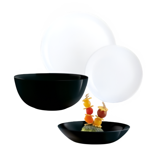 Сервиз за хранене Diwali Black & White – 19 части